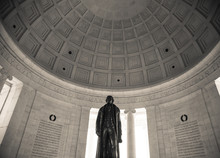 Statue Of Thomas Jefferson In Jefferson Memorial