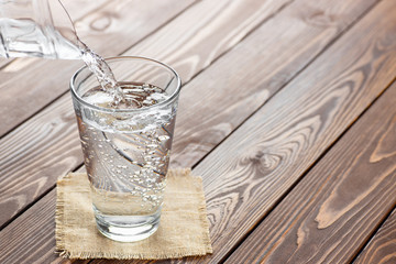 Sticker - water pouring from jug into glass