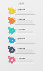 Business data visualization. timeline infographic icons designed for abstract background template milestone element modern diagram process technology digital marketing data presentation chart Vector