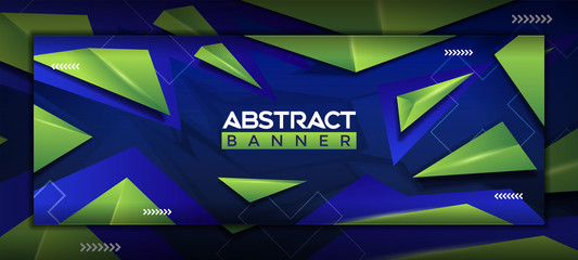 Poster - 3D Modern Abstract Social Media Banner Template