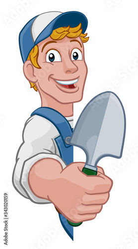 A gardener, handyman or far...