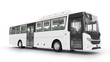 © Alex Kondratenko - Intercity bus 3D rendering isolated on white background.