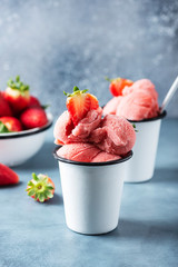 Poster - Summer strawberry ice cream