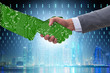 © Elnur - Digital transformation concept with handshake