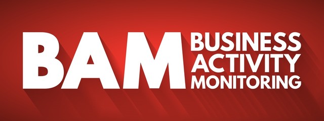 Poster - bam - business activity monitoring acronym, concept background