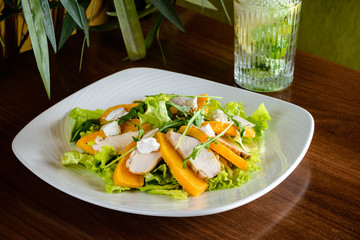 Sticker - fresh salad with chicken and mango