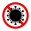 znak ostrzeżenie przed coronavirusem