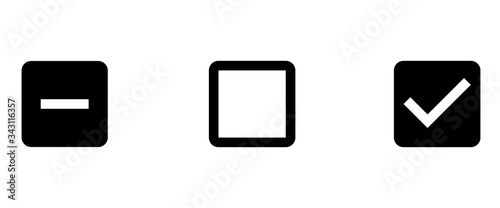 Fotomural check box icon . web icon set .vector illustration