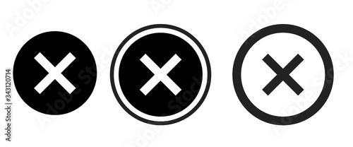 Cuadros en Lienzo cancel icon . web icon set .vector illustration