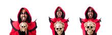 Man Devil In Red Costume