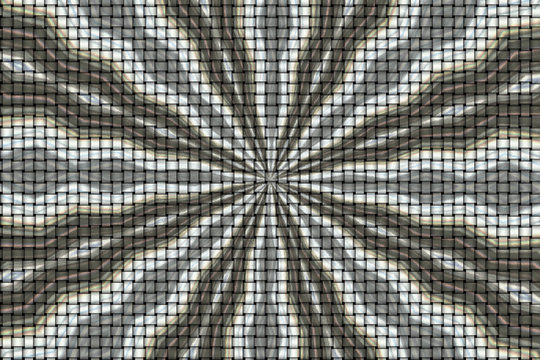 grey brown stripes from the center to the sides like rays, art effect interlacing