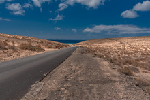 Panorama Island Fuerteventura Island In The Desert