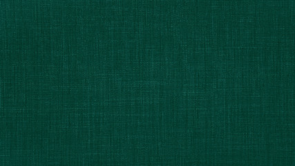 Poster - Dark green natural cotton linen textile texture background