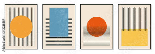 Plakaty do jadalni  zestaw-minimalnych-plakatow-z-geometrycznymi-wzorami-z-lat-20-szablon-wektorowy-z-elementem-prymitywnych-ksztaltow