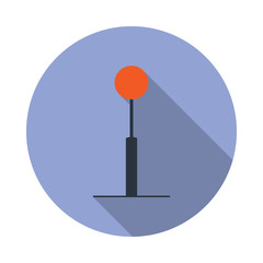 Aufkleber - colored park light long shadow icon. Simple color vector of web icons for ui and ux, website or mobile application