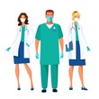 © tatoman - doctors in uniform vector illustration.