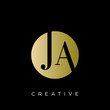ja logo design vector icon