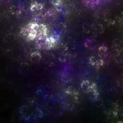 Wall Mural - dark purple fractal swirls, digital artwork for creative graphic design