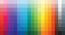 Colour Set Palette Vector Illustration