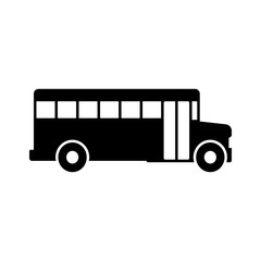Poster - Bus icon. Simple vector public transport icons for ui and ux, website or mobile application