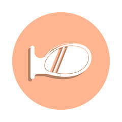 Poster - Car mirror badge icon. Simple glyph, flat vector of cars service and repair parts icons for ui and ux, website or mobile application
