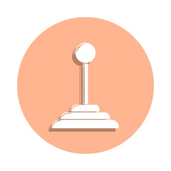 Poster - Manual transmission badge icon. Simple glyph, flat vector of cars service and repair parts icons for ui and ux, website or mobile application