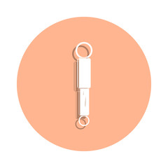 Poster - Car shock absorber badge icon. Simple glyph, flat vector of cars service and repair parts icons for ui and ux, website or mobile application