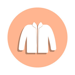 Poster - Jacket badge icon. Simple glyph, flat vector of clothes icons for ui and ux, website or mobile application