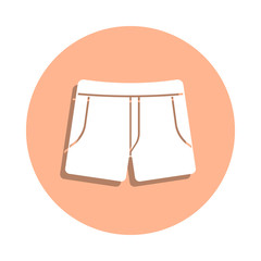 Poster - Men briefs badge icon. Simple glyph, flat vector of clothes icons for ui and ux, website or mobile application