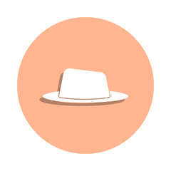 Poster - Hat badge icon. Simple glyph, flat vector of clothes icons for ui and ux, website or mobile application