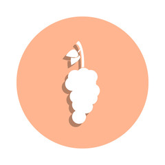 Poster - Grapes badge icon. Simple glyph, flat vector of farm icons for ui and ux, website or mobile application