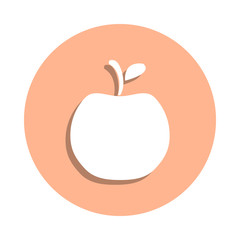Poster - An apple badge icon. Simple glyph, flat vector of farm icons for ui and ux, website or mobile application