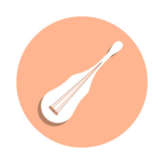 Poster - Pondar badge icon. Simple glyph, flat vector of music icons for ui and ux, website or mobile application