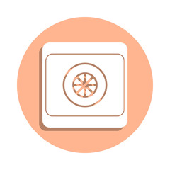 Poster - Safe badge icon. Simple glyph, flat vector of police icons for ui and ux, website or mobile application