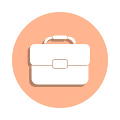 Poster - Briefcase badge icon. Simple glyph, flat vector of university life icons for ui and ux, website or mobile application