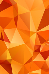 Orange vector abstract mosaic background