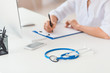 © Pixel-Shot - Stethoscope on doctor's table in clinic