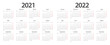 Calendar 2021, calendar 2022 week start Monday corporate design planner template.