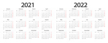 Calendar 2021, Calendar 2022 Week Start Monday Corporate Design Planner Template.