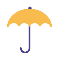 Sticker - umbrella insurance silhouette style icon