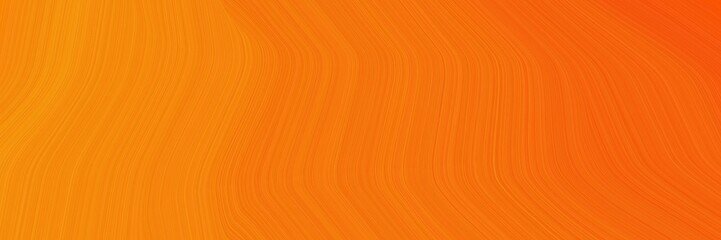 Aufkleber - elegant surreal card design with dark orange, orange red and tomato colors. fluid curved lines with dynamic flowing waves and curves