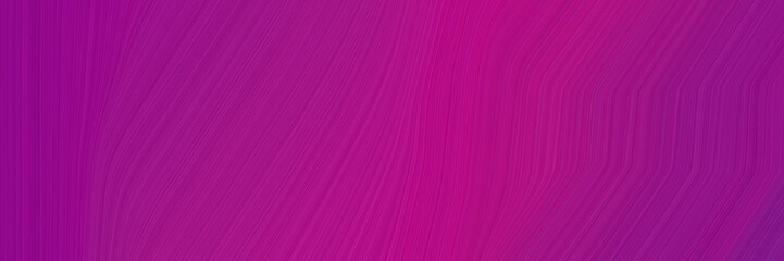 Aufkleber - elegant artistic header with dark magenta, medium violet red and purple colors. fluid curved flowing waves and curves