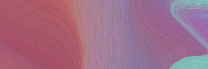 Poster - elegant decorative cover design with antique fuchsia, medium aqua marine and moderate red colors. fluid curved flowing waves and curves