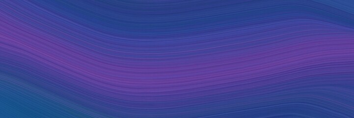 Aufkleber - elegant artistic card with dark slate blue, slate blue and midnight blue colors. fluid curved flowing waves and curves