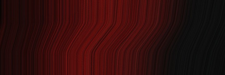 Poster - elegant surreal designed horizontal poster with very dark red, dark red and firebrick colors. fluid curved lines with dynamic flowing waves and curves