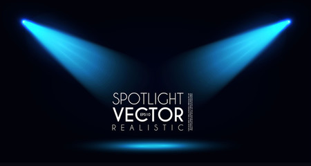 Wall Mural - Spotlight. Transparent light effect. Show design. Light source. Empty scene.