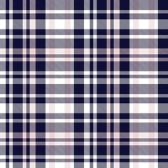 Pink and Navy Plaid Tartan Checkered Seamless Pattern