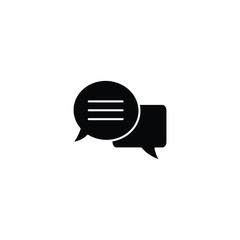 Poster - message icon. mobile phone chat sign, line style