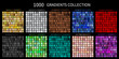 Gradients Vector Megaset Big collection of metallic gradients 1000 glossy colors backgrounds