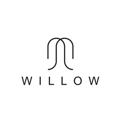 Wall Mural - willow logo icon vector designs